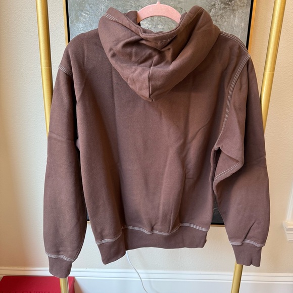 Golf Wang Men’s brown sweatshirt/hoodie with white Golf logo, size small - Picture 10 of 13